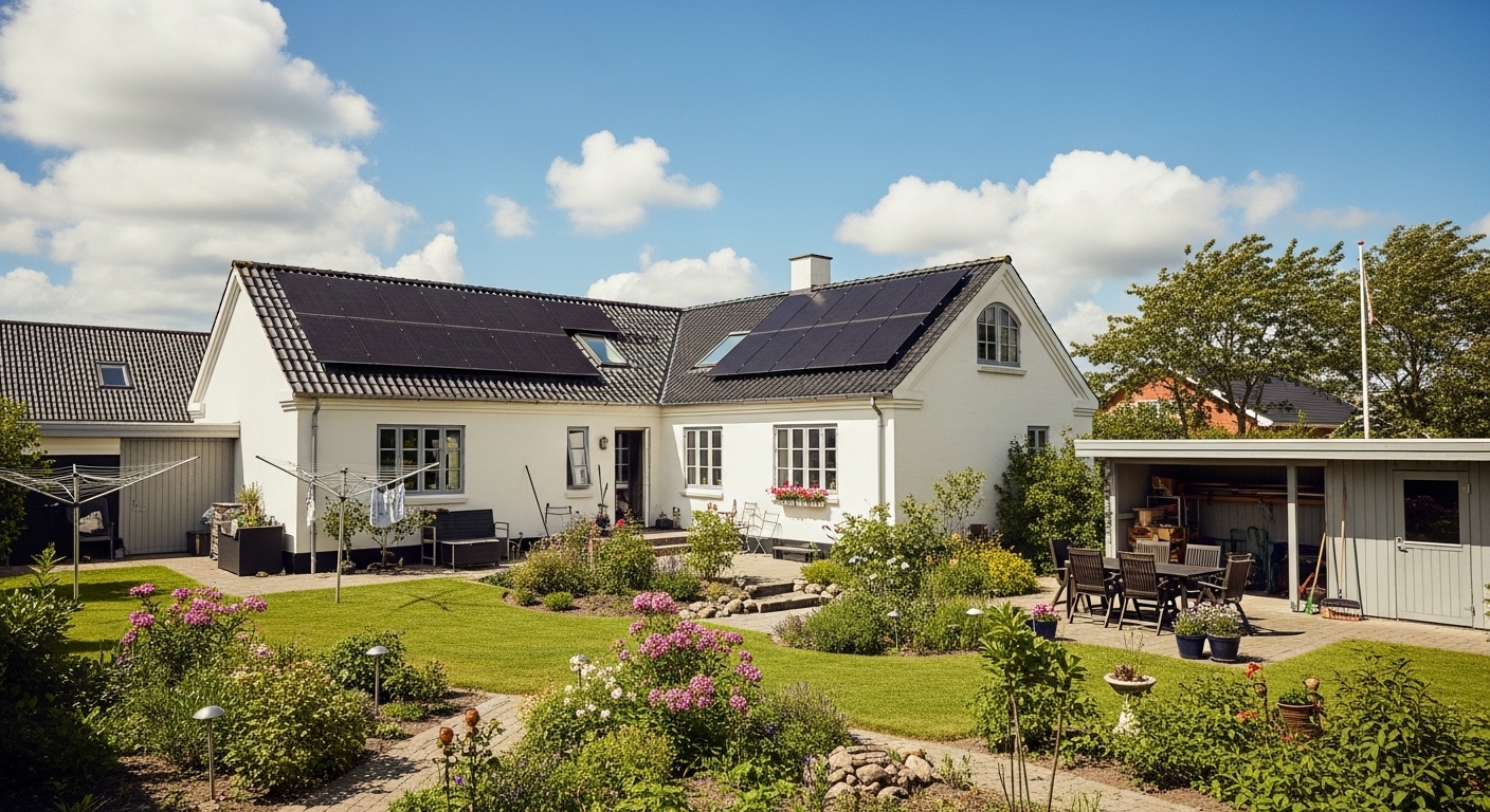 Hvor meget kan jeg forvente at spare på min elregning med solceller og batteri i Danmark
