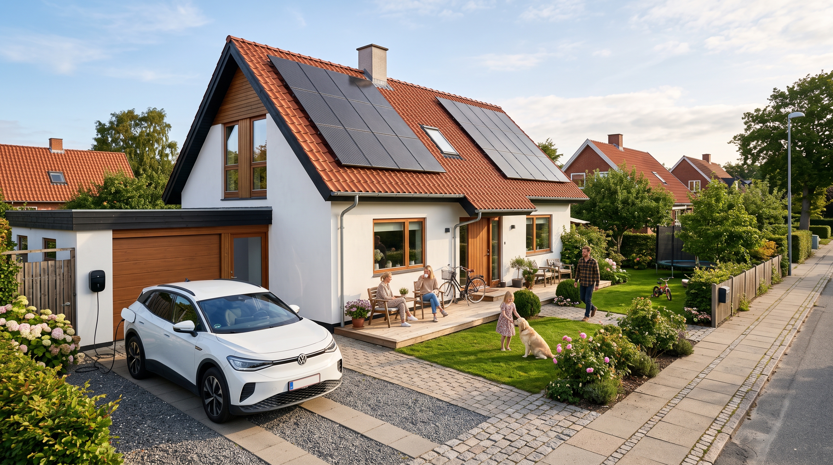 How a family saves money with EV charging and home battery storage - see the numbers