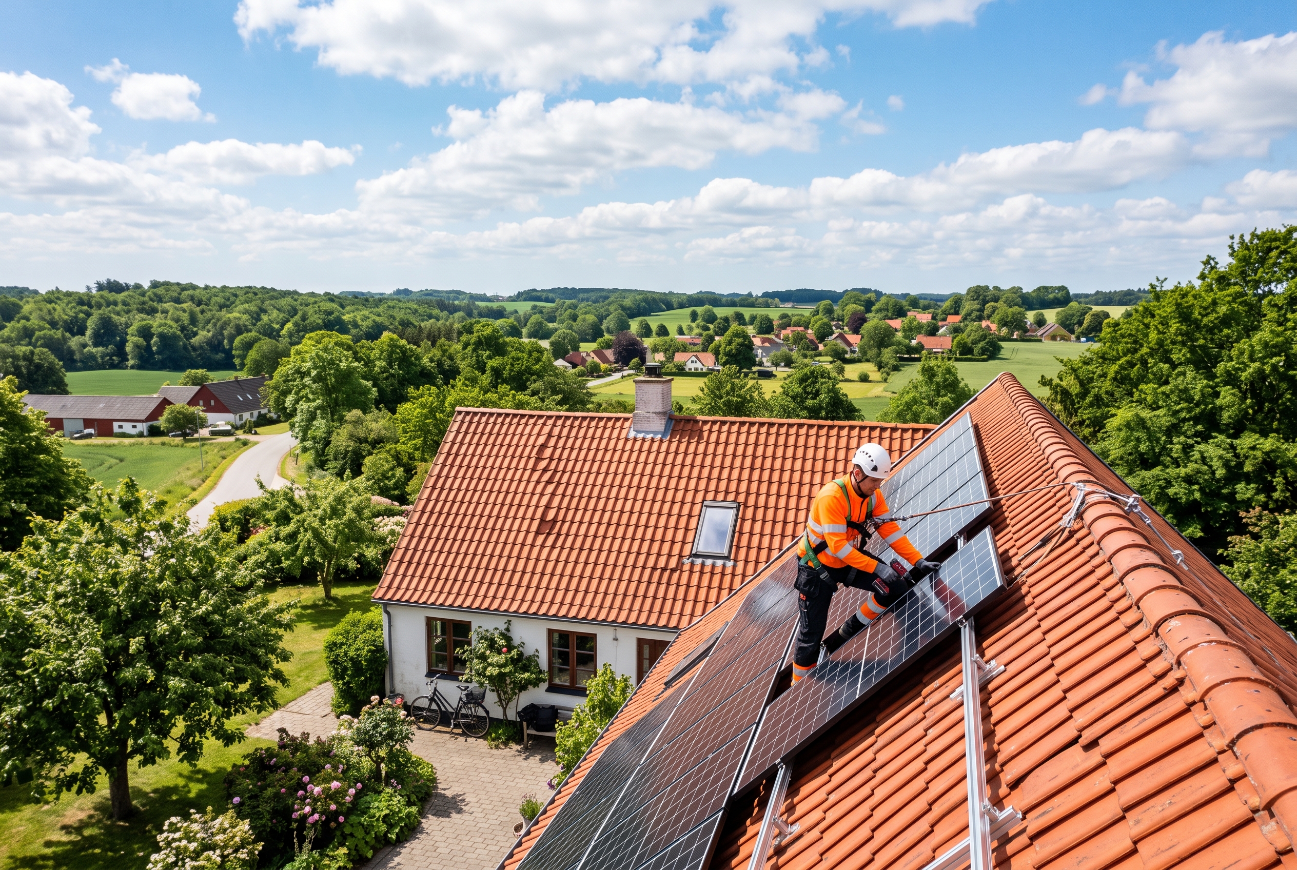 Solceller på taget: Komplet guide til opsætning, tilladelser og regler (2026)
