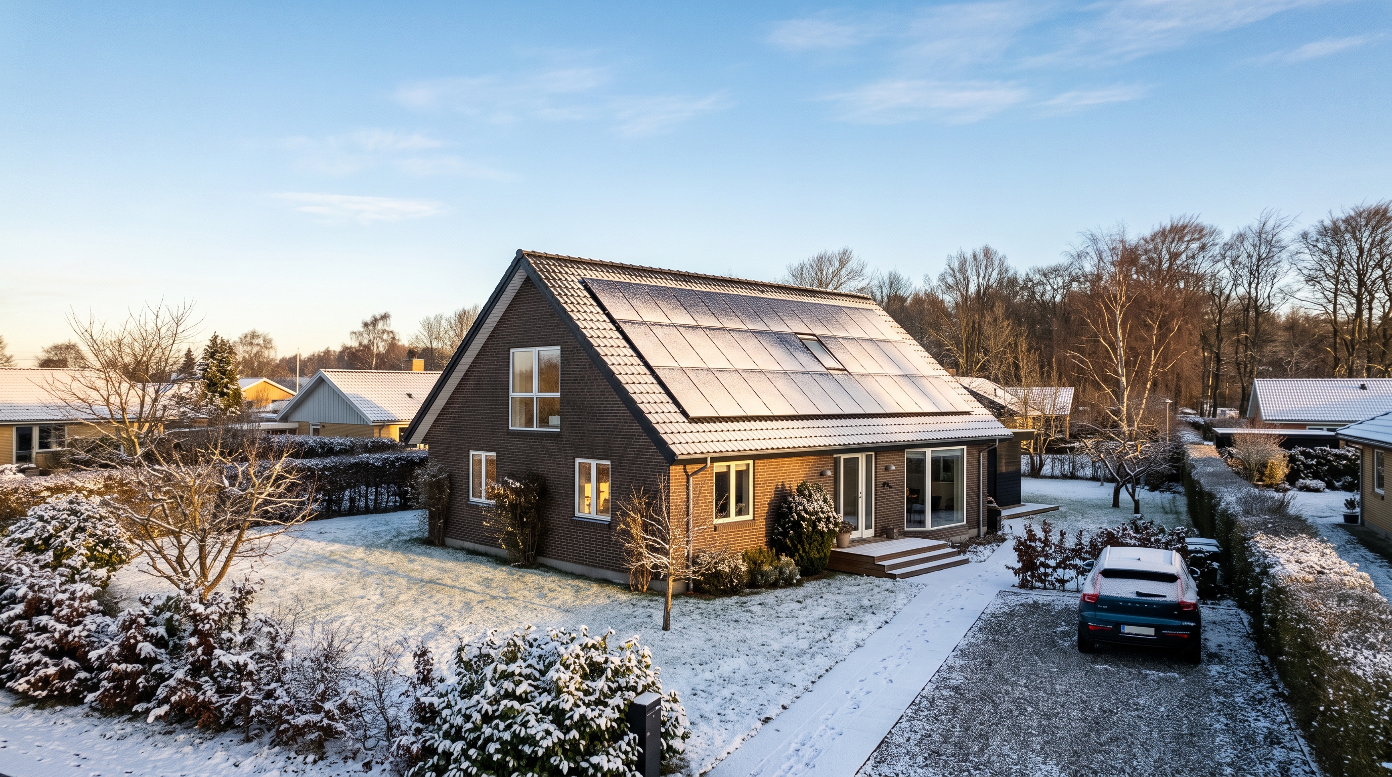 Solceller om vinteren: Så meget producerer de faktisk — og hvad betyder det for din økonomi