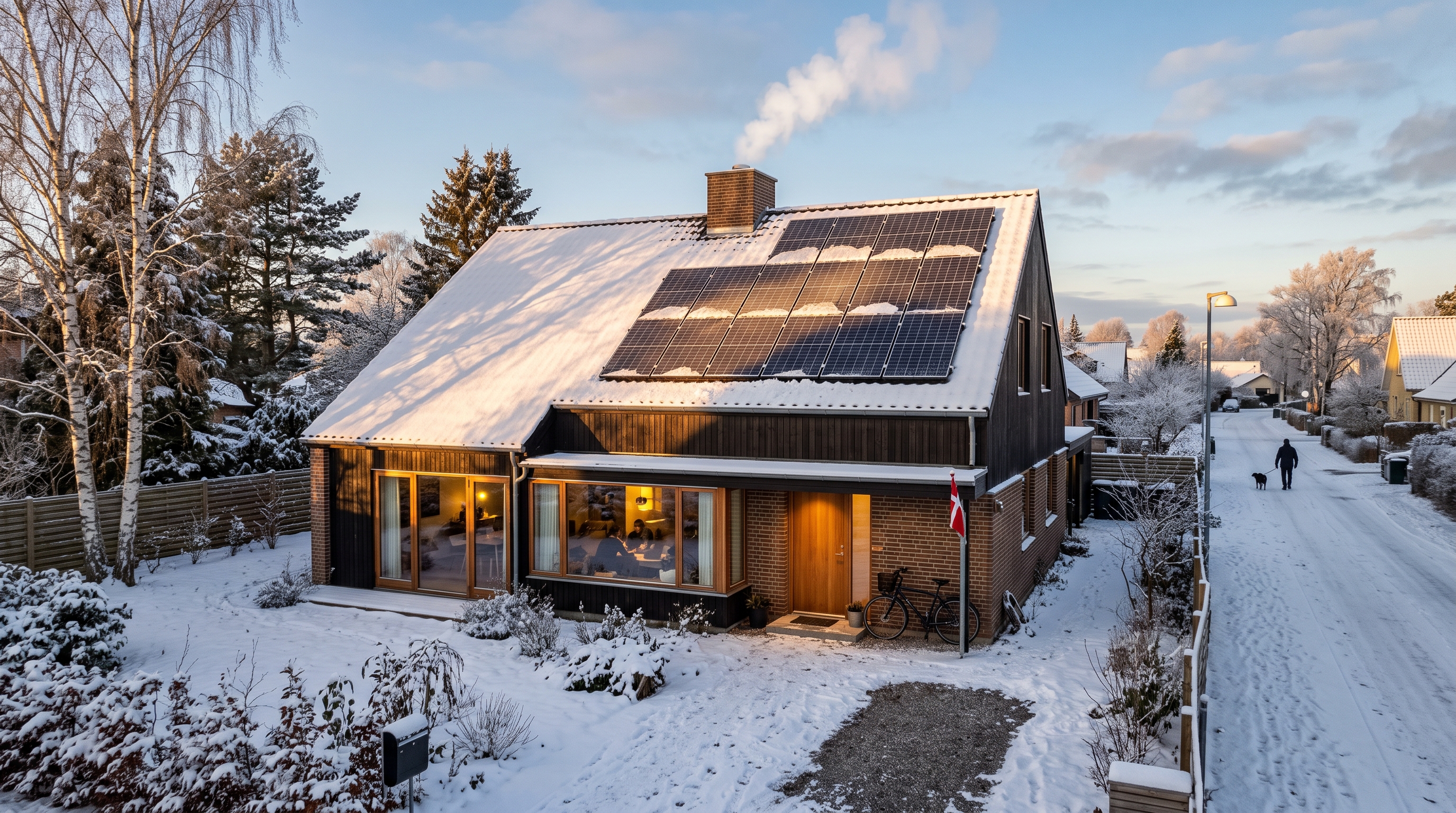 Solceller om vinteren: Så meget producerer de i de mørke måneder