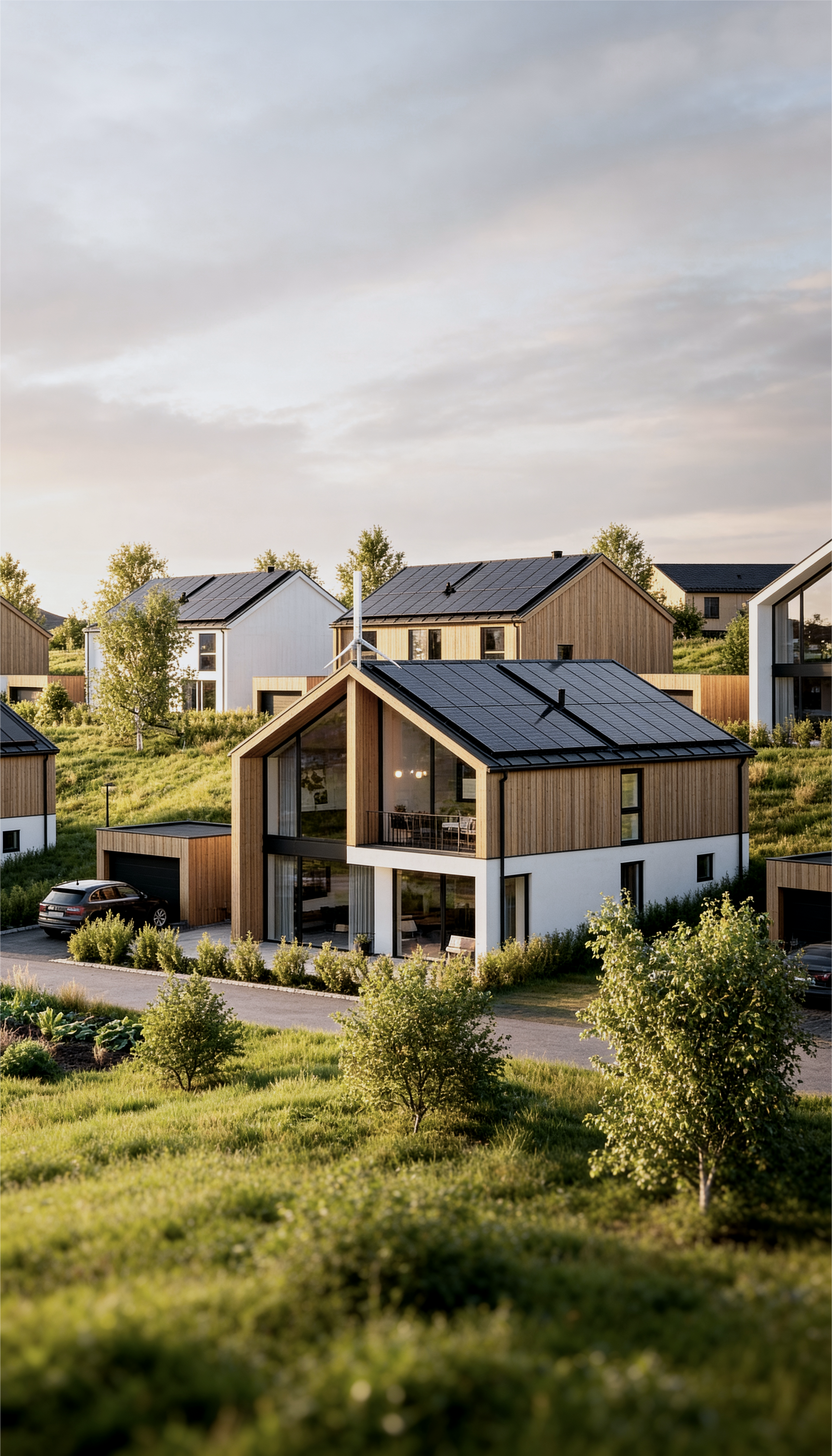 Bæredygtigt boligkvarter med solenergi - EcoRay teknologi